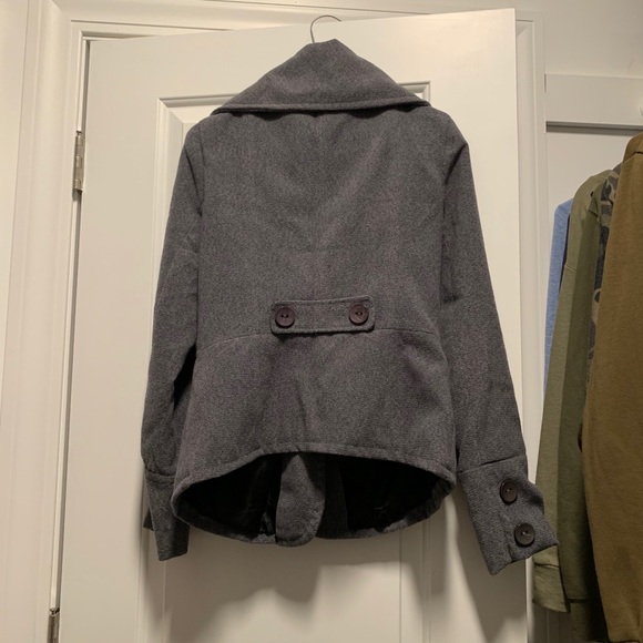 Metro park medium shawl collar pea coat - Picture 2 of 2